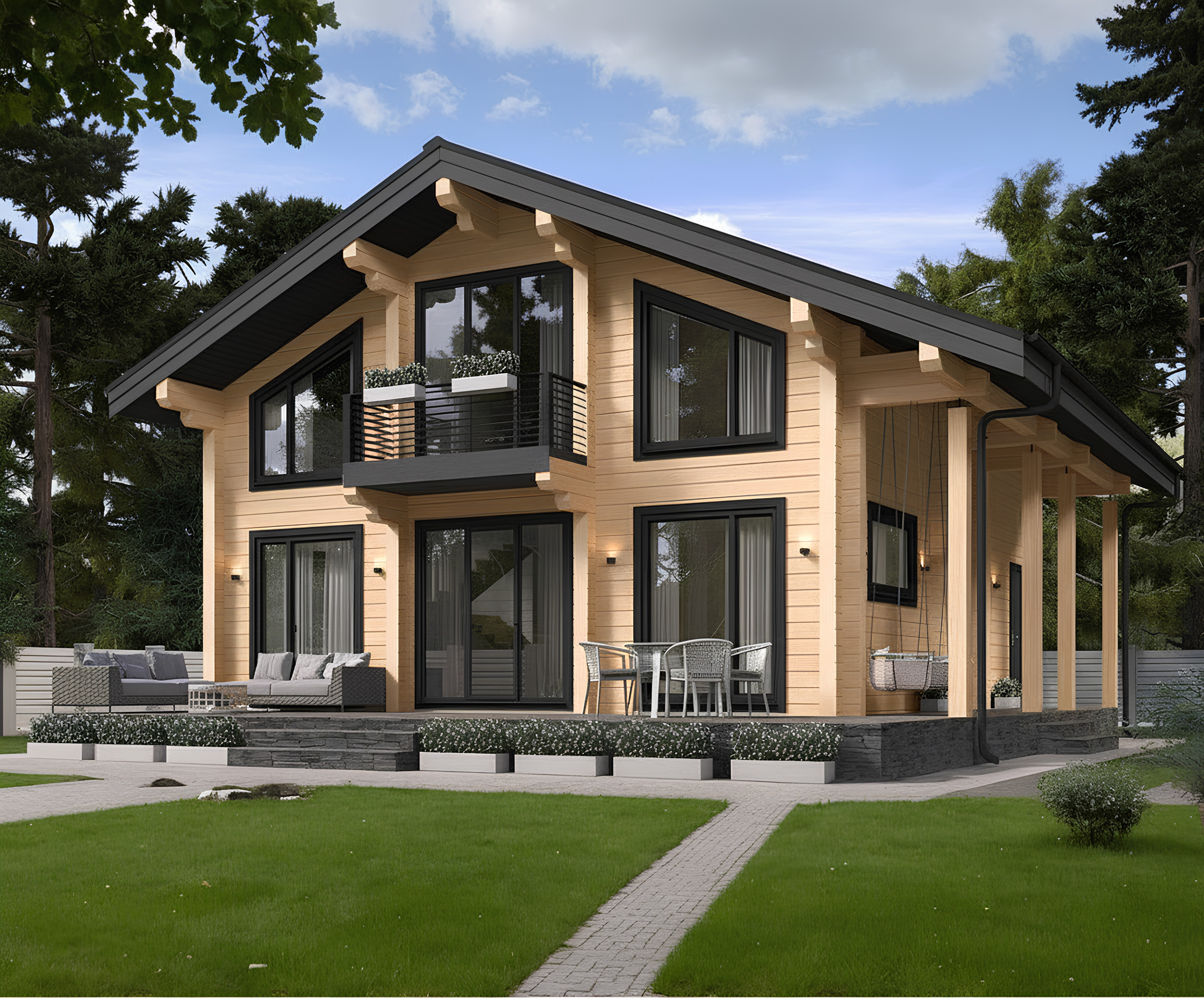 Дом из клееного бруса VZ-409